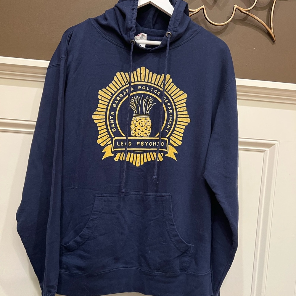 Navy Blue Graphic Hoodie Santa Barbara Police Department